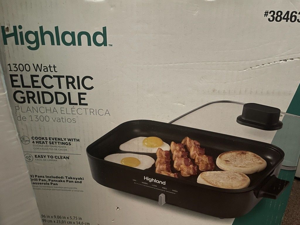 Electric Griddle Brand New Father's Day Gift