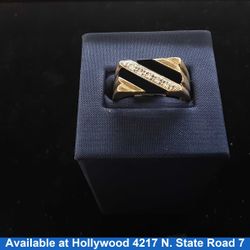 Men's Ring - Yellow Gold 10k (.417) 4.6 grams Size 8.5