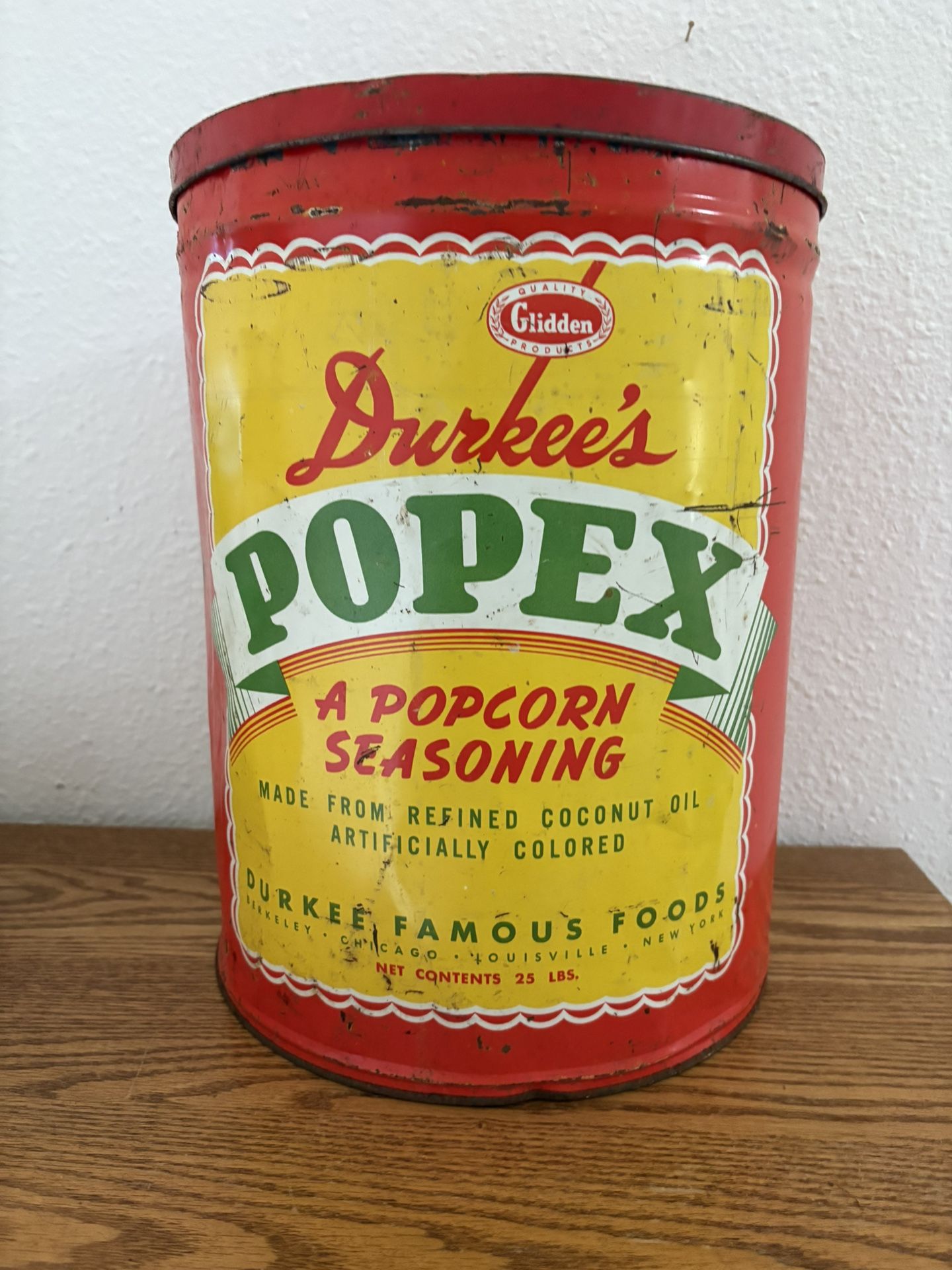 Collectible Tin/ Popcorn 