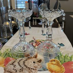 Crystal candle holder