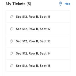 Selling 5 Angels Ticket