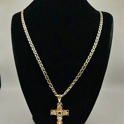 14K GOLD CHAIN AND PENDENT SET