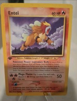 Entei 1st Edition Vintage Pokemon Card