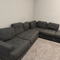 Dark Grey Sectional Sofa 