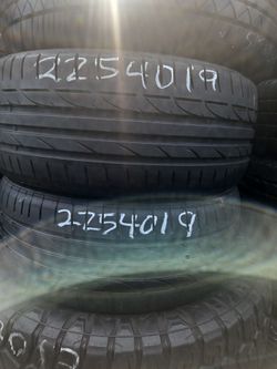 Pair 22540/19 Bridgestone Potenza Run Flat