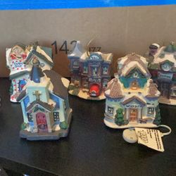 Christmas Houses Lot Of 6