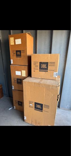 JBL Professional Matched Speaker System – New in Original Boxes – LSR32R / LSR32L / SR4715X-1 / 8340A
