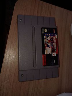 NHLPA Hockey '93 SNES Cartridge