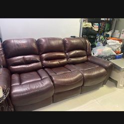 Leather Sofa Set And Chair