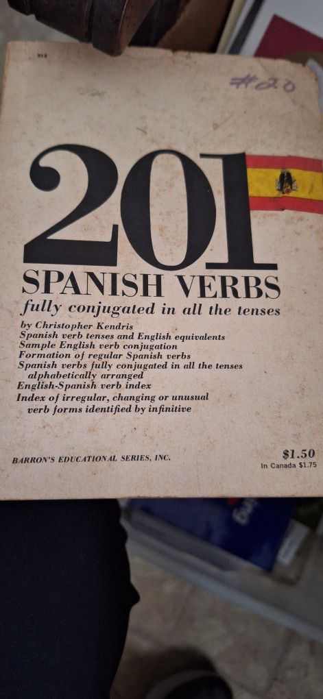 201 Spanish Verbs $15