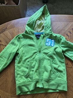 Cherokee Boys' 3T Green Zip-Up Hoodie Sweatshirt with "51" Patch
