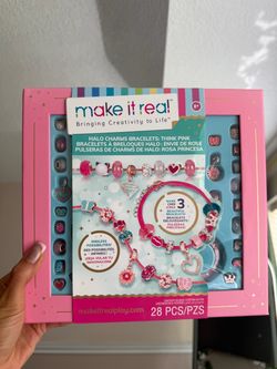 Make It Real Halo Charms Bracelets Think Pink Set