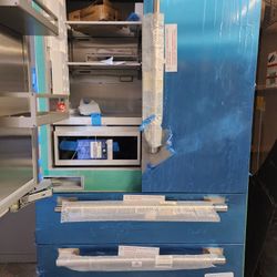 New Thermador Built In 42 Inch Wide Refrigerator Panel Ready With Stainless Panels 