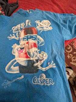 Vintage Pepsi Casper shirt size xl from the 90s, single stitch very rare