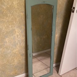 Vintage Sea Green Rectangle Mirror 