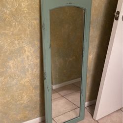 Vintage Sea Green Rectangle Mirror 