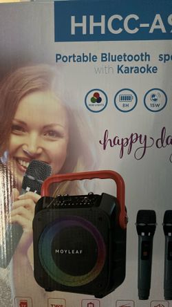 Brand New Portable Bluetooth Speaker With Karaoke