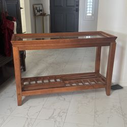 Two Rough Vintage Norwood Gallery Tables 