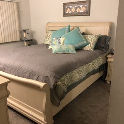 King sleigh Bed Frame 