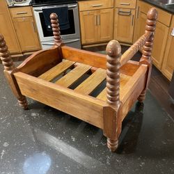 Hardwood DOLL BED (19”Lx13”Wx16”H) [PH]