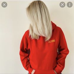 Forever 21 Red California Womens Hoodie With Price Tag - Small