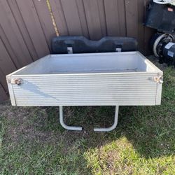 Golf Cart Dump Bed Aluminum Storage Box With Hinged To Dump Gate