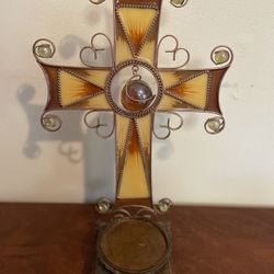 Cross Candle Holder
