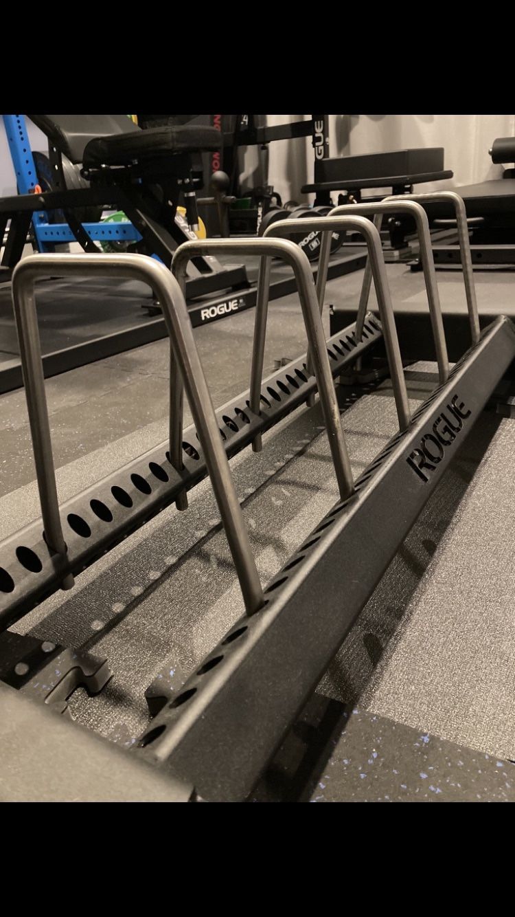 Rogue Fitness Horizontal Plate Rack 3.0 Bumper Cart Plate Storage