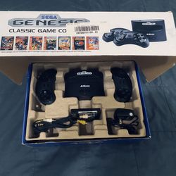 Sega Genesis Classic Game Console 80 Built In Games Collectors Edition. CIB Fully Functional in Very Good Condition.