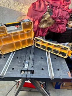 2 Dewalt Stackable Storage Boxes