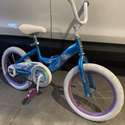 16 Inch Huffy Bike Frozen Characters On The Bike,  Ready To Ride