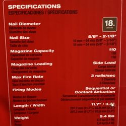 Milwaukee M18 FUEL 18-Volt Lithium-Ion Brushless Cordless Gen II 18-Gauge Brad Nailer (Tool-Only)