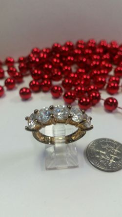 Gold plated cz Diamond Ring