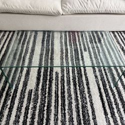 Glass coffee table