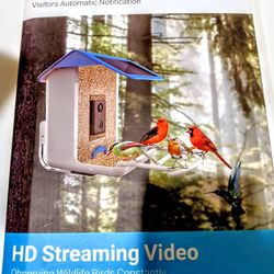 SMART AI RECOGNITION BIRD FEEDER NEW AND ASSEMBLED 