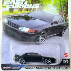 Hot Wheels Fast & Furious Nissan Skyline GT-R BNR32 Black 