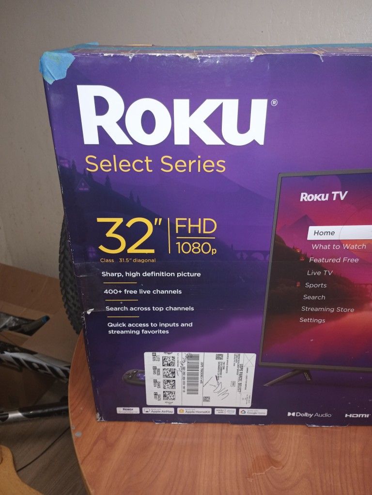 32 In.Flat Screen Roku