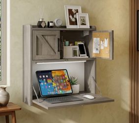 New in box Wall-Mounted Fold-Out Desk with Storage