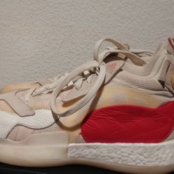 Off-white Adidas kaizam zoneboost shock red mens basketball sneakers