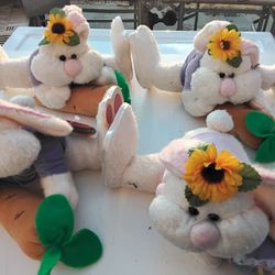 Four New Bunnies Stuffed Animal