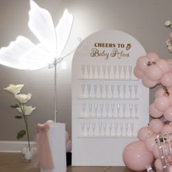 Champagne Shelves Display Wall 