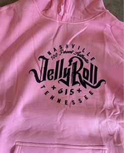 New XXL Pink Jelly Roll Nashville Hooded Sweatshirt