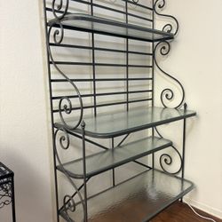 Kitchen Shelf,  4 glass Shelves 