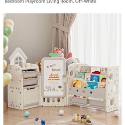 3 In 1 Toy Storage , Book Case And Dry Erase Board