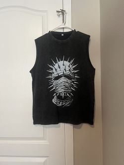 Men’s Tank Top, 220g T-shirt S -small Fit Like M -medium.