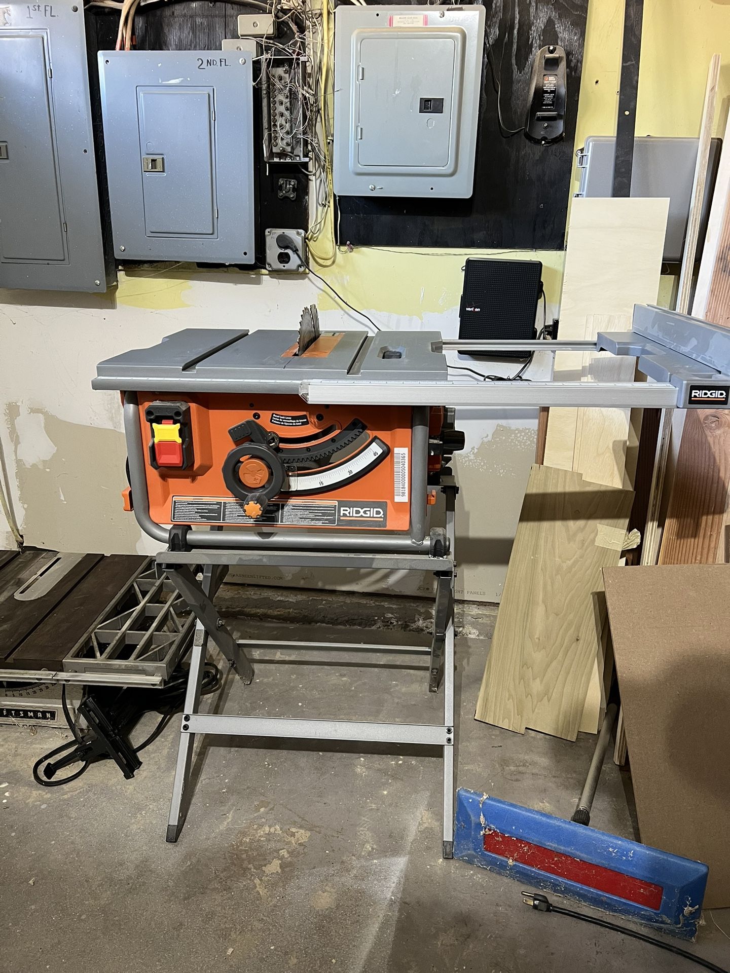 RIDGID R4514 Table Saw Stand 10Inch Pro Jobsite GR M atelieryuwa