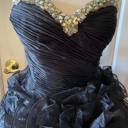 Dress With Iridescent Crystal Trim