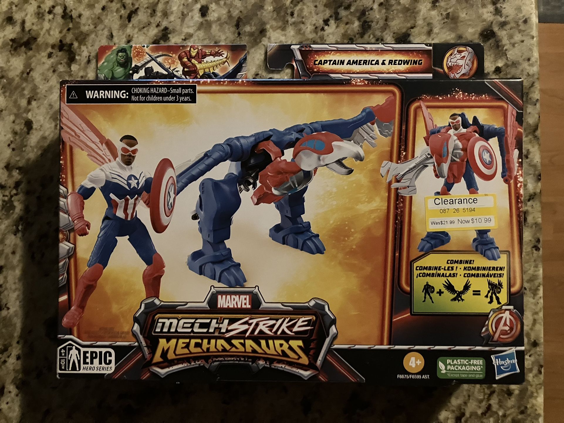 Marvel Mech Strike Mechasaurs Captain America