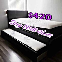 NEW  TWIN OVER TWIN BED FRAME AND MATTRESS 