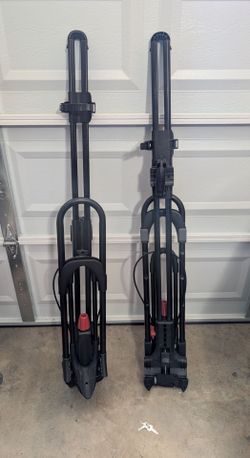 A set of two Yakima FrontLoader Rooftop Bike Racks